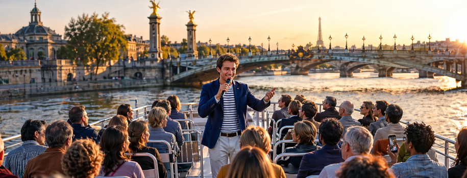 Croisière promenade guidée sur la Seine à Paris