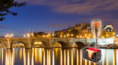 Champagne and macarons cruise on the Seine with Vedettes du Pont Neuf